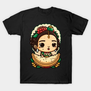 Frida Kahlo & Tacos Funny Cinco De Mayo Mexican Fiesta T-Shirt